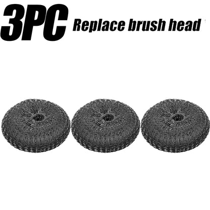 Edelstahl-Drahtbürste mit langen Griffen, Küchenersatz, Stahlwolle-Drahtkugelbürste, Geschirrspülbürste, Spülbecken-Arbeitsplattenreinigung