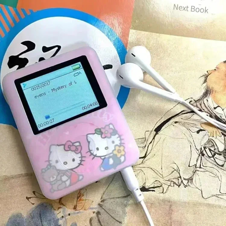 kawaii hello kitty Student MP3 Cartoon anime Portable mini music Walkman sports companion Sound can be played externally new