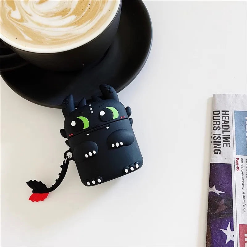 Dragon For Airpods 1 2 3 4 Pro Pro 2 Pro 3 Cute Silicone Earphone Case Accessories Cover