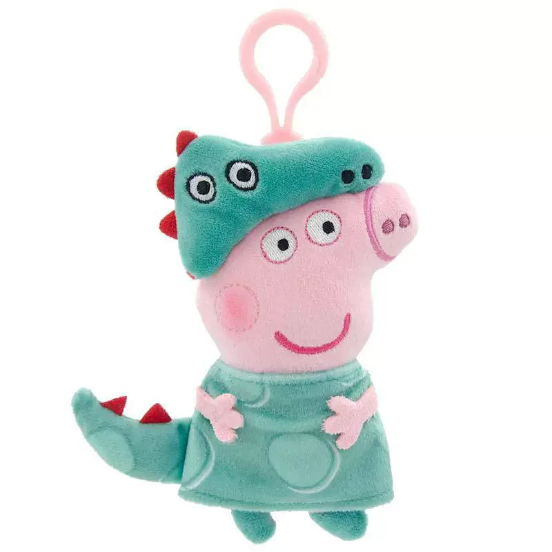 Peppa Pig 12cm Small Pendant Plush Doll George Pig Backpack Pendant Key Decoration Children's Gifts Cartoon Anime Toy Ornaments