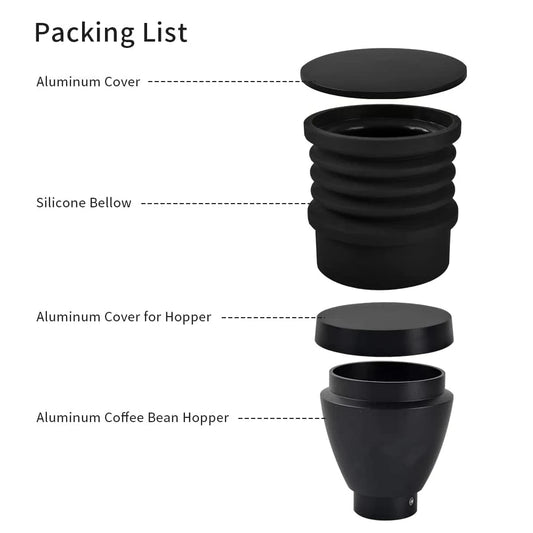 Coffee Bean Grinder Aluminum Single Dose Hopper Coffee Grinder Bean Bin BlowCleaning Tools For Eureka Mignon Grinder Accessories