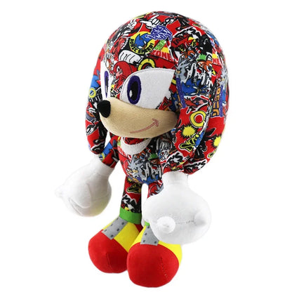 Super Sonic The Hedgehog Mephiles Soft Stuffed Plush Printed style Doll Game Anime Tails Home Decor Pendent Plushie Kids Toys