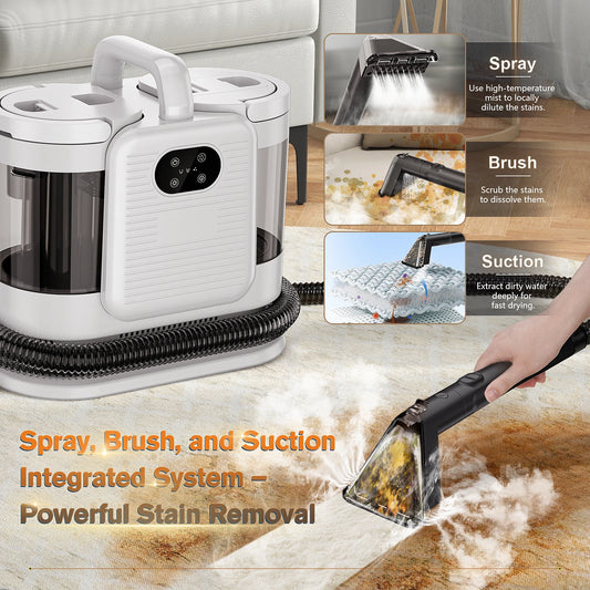 OMESER C988 Spot Cleaner 13kpa 1650w Vacuum Steam Cleaner Spray Suction Integrated Handheld Cleaning Carpet Cleaner Machine