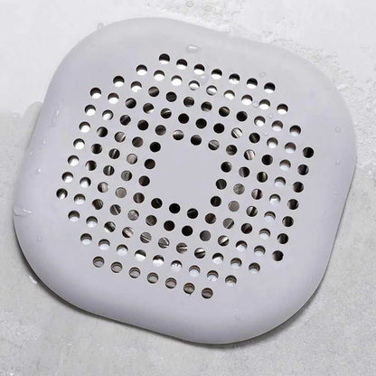 Square Silicone Floor Drain Sticker Bathroom Sewer Hair Filter Drain Cover Home Bathroom Floor Drain Mat