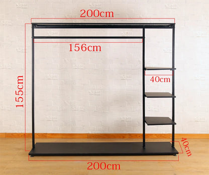 Lightweight Indoor Clothes Hanger Modern Movable Rail Storage Clothes Hanger Drying Space Saving Kledinghangers Home Furniture