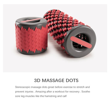 Folding Yoga Column Adjustable Pilates Foam Roller Portable Fitness Equipment Leg Back Muscle Massage and Relaxation