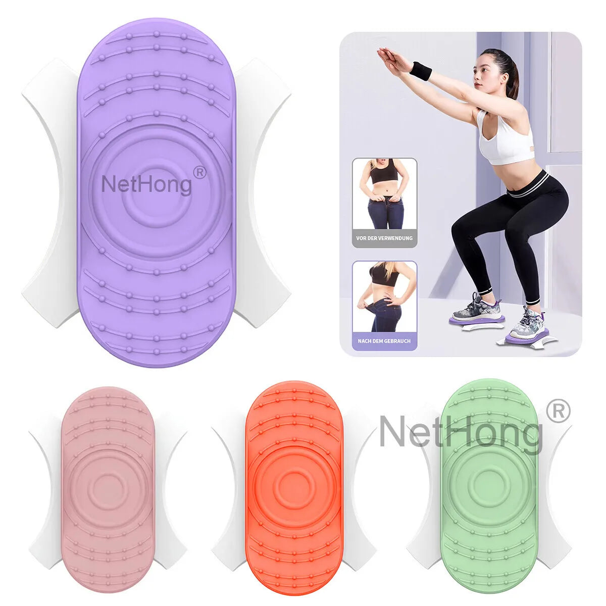 360° Waist Twister Exercise Board - Core Workout & Balance Trainer For Home Gym~