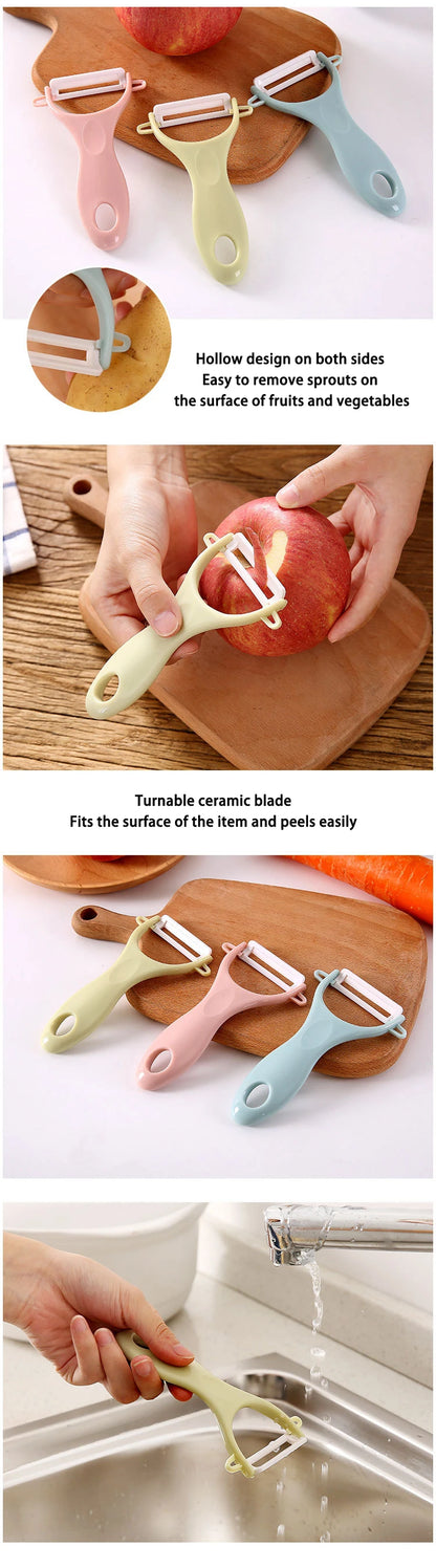 Ceramic Fruit Peeler Kitchen Multi-Function Planer Household Potato Peele Cucumber Carrot Grater