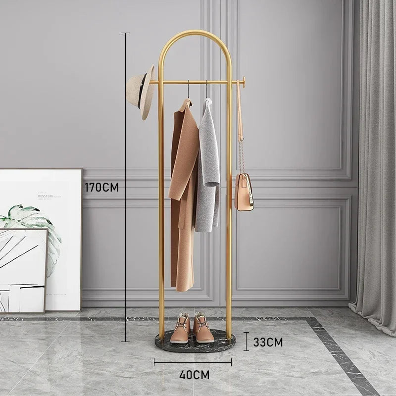 Hanger Floor Bedroom and Household Clothes Rack Simple Indoor Hanging Clothes Rack Multi-Functional Living Room Simple Coat Rack