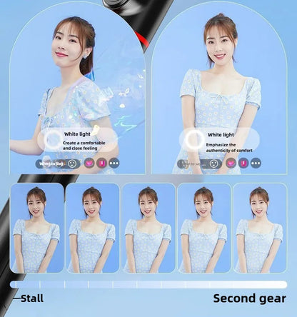 1.8M Long Extended Bluetooth Wireless Selfie Stick Live Broacast Stand Holder Tripod Foldable With Fill Light For Smartphones