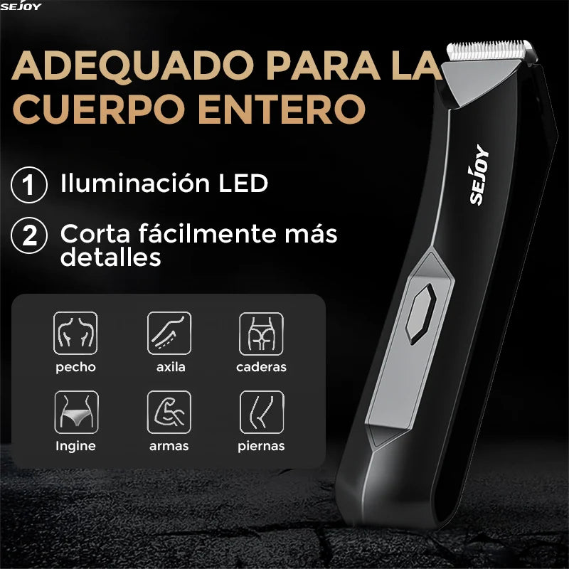 Sejoy Body Hair Trimmer Clipper for Men,Rechargeable Cordless Barber Clippers,Electric Hair Trimmer,Waterproof Beard Trimmer