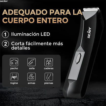 Sejoy Body Hair Trimmer Clipper for Men,Rechargeable Cordless Barber Clippers,Electric Hair Trimmer,Waterproof Beard Trimmer