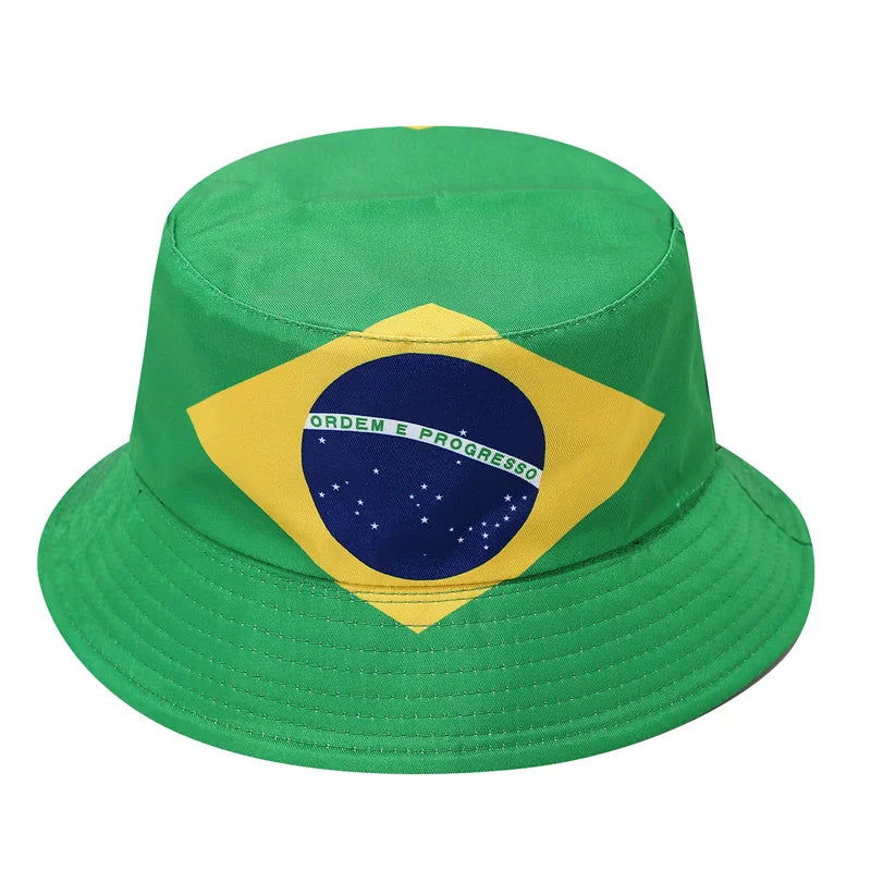2026 Countries National Flag Bucket Hat Men Women Football Fan Party Football Cup Reversible Sun Hat Soccer Fans Fisherman Hat