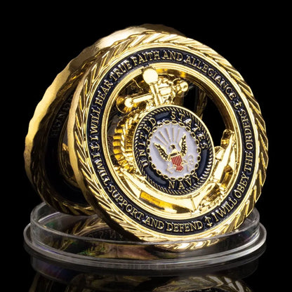 United States Navy Challenge Coin USN Commemorative Coins Department of Navy Souvenirs and Gifts