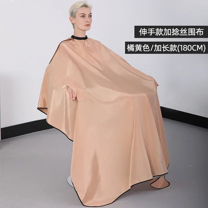 Plus Salon Professional Haircut Shawl Snap Waterproof Hairdresser Hairdressing Apron Barber Hair Cutting Dye Hair Styling Capes