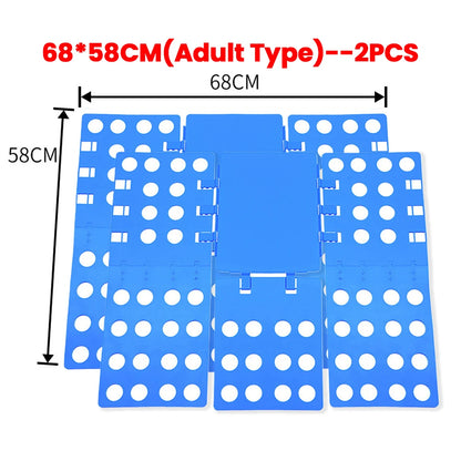 Plastic Clothes Folding Board Easy and Fast Kids Laundry Folder Shirt Folding Board Home Storage Tool for Kid Children Adults