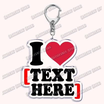 Custom I Love You My Fictional Boyfriend Awesome Girlfriend Keychain Emo Boys Hot Wife Mom Dad Key Ring Keychains Bf Gf Gifts