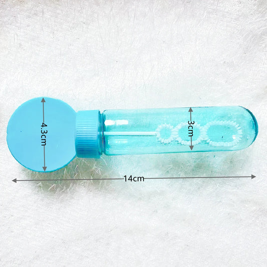6/12/18Pcs 4.3x14cm Soap-free Liquid Bubble Tube Birthday Celebration Wedding Party Halloween Christmas Carnival Gift Decoration