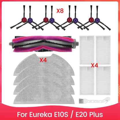 JDZD Accessories Kit Replacement For Eureka E10S / E20 Plus Robot Vacuum Cleaner Parts