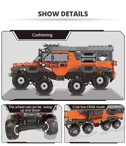 ZKZC Technical Off-road Racing Vehicle Truck Car Model Building Blocks City Monster Trucks Bricks Toys For Children Gift