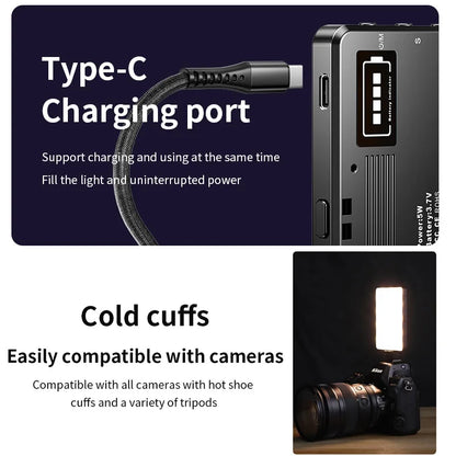 M15 Phone Selfie Fill Light Portable Pocket Beauty Photo Lamp with Phone Holder for Video Recording Vlog Shoot Fill Studio Lamp