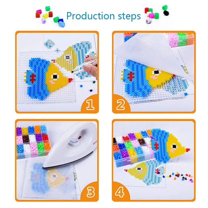 Fuse Beads 5mm 1000pcs 36 Color Pearly Iron Beads for Kids Hama Beads Diy Puzzles High Quality Children Handmade Gift Perler Toy