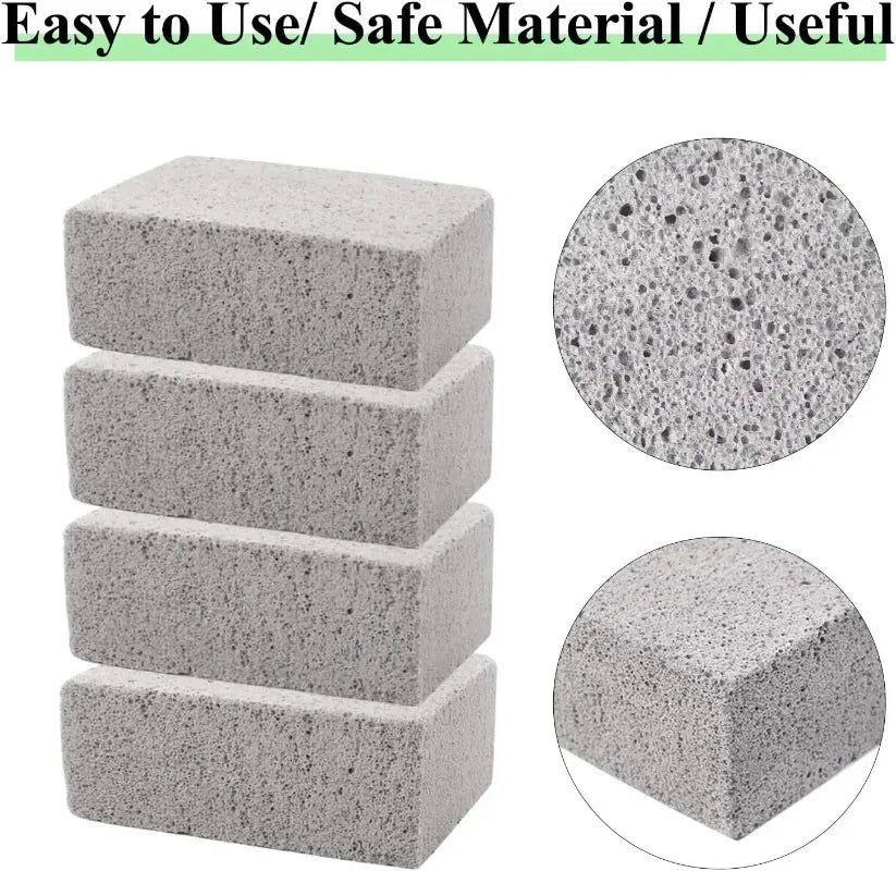 Cleaning Stone BBQ Cleaning Brick Small Grey Brick BBQ Grill Grill Plate Cleaning Tool Grease Cleaning Pumice Stone Kitchen Tool