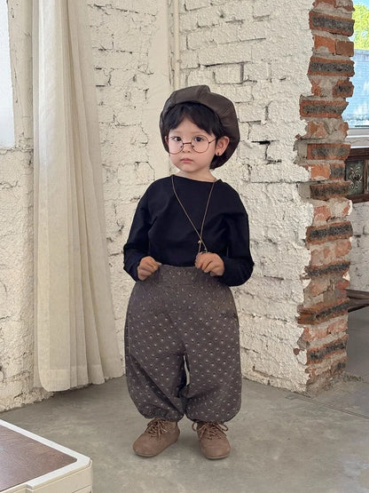 2025 Kids Clothes Solid Color Casual Long Sleeve T-Shirt 2-7Y Boys Girls Cotton Loose Basic Tee Children's Soft Undershirt Top