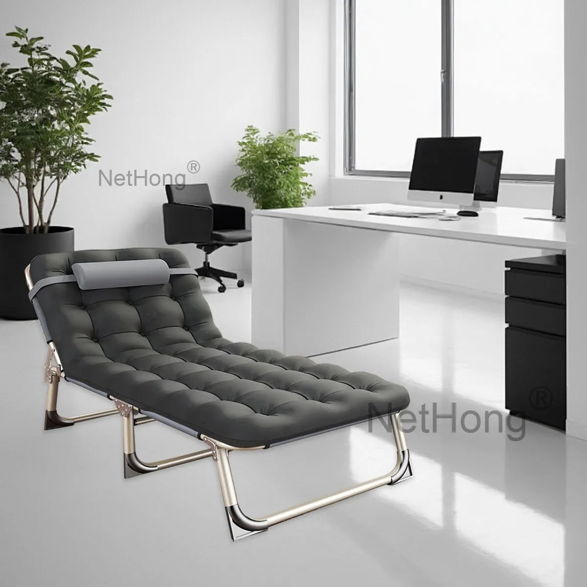 Cot Heavy-Duty Portable Camping Folding Sleeping Bed With Mattress`