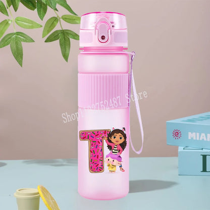 Gabby Dollhouses Cute Water Bottles 550ml Girls Kawaii Cup Kids School Outdoor Sport Flasks Women Office Home Plastics Mug Gift