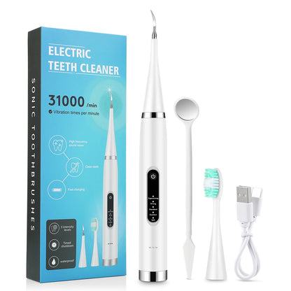 Electric Dental Scaler Calculus Remover Teeth Plaque Cleaner Teeth Whitening Dental Stone Removal 1pc Toothbrush head Oral Care