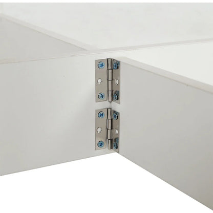 Haodirect multifunctional foldable and expandable dining table wooden kitchen table saves space