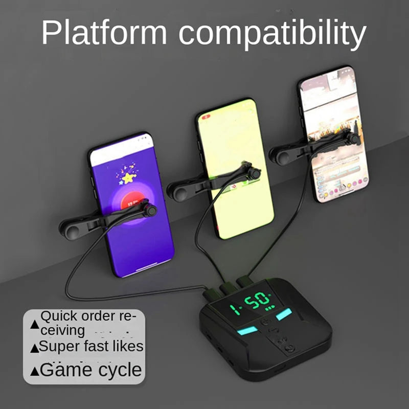 Mobile Phone Screen Clicker Device Live Broadcast Fast Praise Automatic Loop Connecting Device Point Device Universal