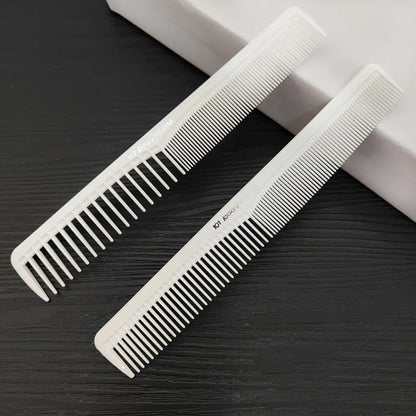 Plastic Pro Hairdressing Combs Anti-Static White Hair Cutting Comb Durable Anti-slip Straight Hair Brushes Barber