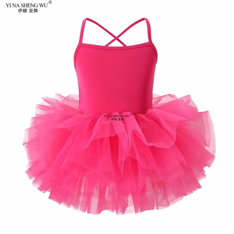 Baby Girl Princess Tutu Dress Sleeveless Infant Toddler Puffy Ballet Dress Black Pink White Party Dance Baby Clothes 1-8Y