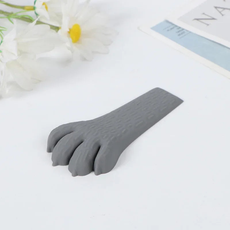 Cartoon Door Stop Silicone Reusable Shock Absorbent Block Wedge Doorstops Door Handle Stopper Home Door Anti-collision Stopper