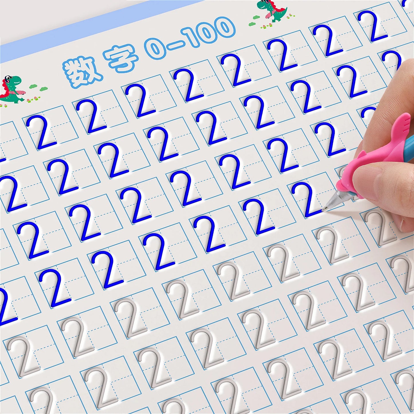 Magic French Copy Book Groove Practice Copybook Children Notebook Learning Numbers French Letter Calligraphy Write Exercise Book