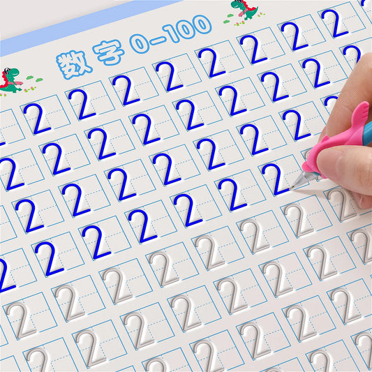 Magic French Copy Book Groove Practice Copybook Children Notebook Learning Numbers French Letter Calligraphy Write Exercise Book