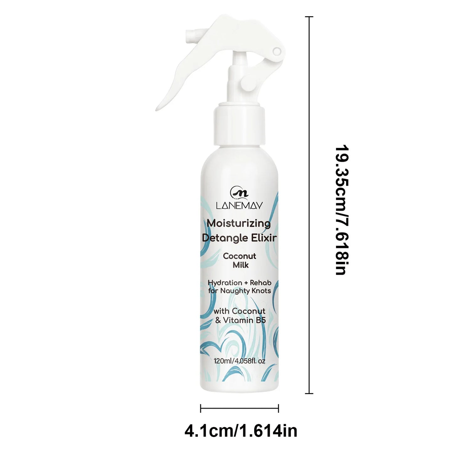 Hair moisturizing detangle elixir Coconut oil conditioner keep your hair moisturized on daily basis and prevents drying 120ml
