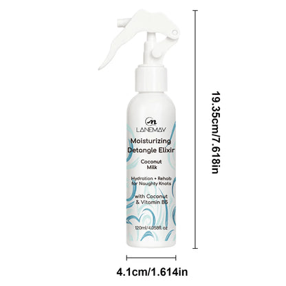 Hair moisturizing detangle elixir Coconut oil conditioner keep your hair moisturized on daily basis and prevents drying 120ml
