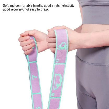 Yoga Stretching Belt Dance Stretching Band Elastic Yoga Resistance Bands Home Pilates Exercise Pull Strap Belt Fitness Sport