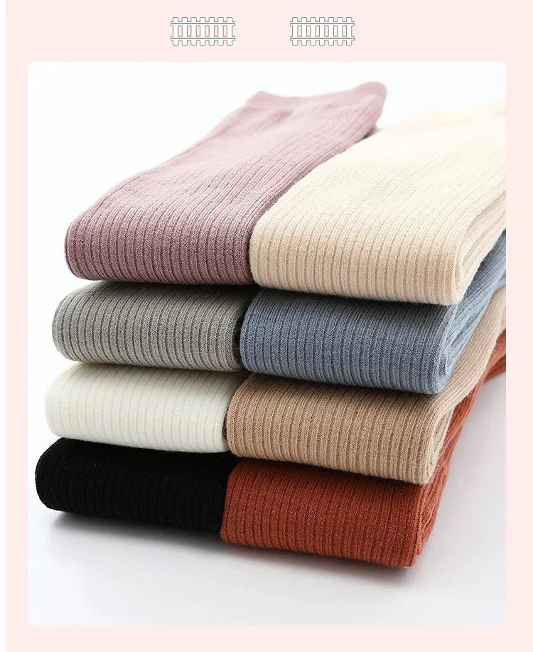 Girls Winter Tights - Thick Warm Cotton Pantyhose for Toddlers & Kids 0-6 Years