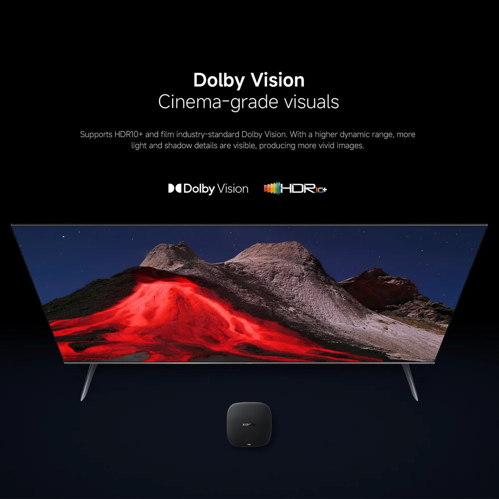 Global Version Xiaomi TV Box S 3rd Gen 4K Ultra HD Wifi 6 Bluetooth 5.2 32GB ROM Google TV Google Assistant Smart Media Player