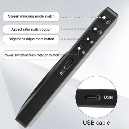 Mobile Phone Wireless Magnetic Selfie Monitor Screen For Smartphone Vlog Live Stream Video Recording for iPhone Android phone