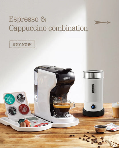 HiBREW Milchaufschäumer, Milchaufschäumer, Schokoladenmischer, Kalt-/Heißmilch, Latte Macchiato, Cappuccino, vollautomatisch, Milchwärmer, Cool Touch M1A