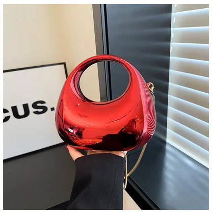 Luxury Designer Evening Clutch Clear Acrylic Women Handbags Fashion Shoulder Bag Half Moon Wedding Purses Party Tote Ladies