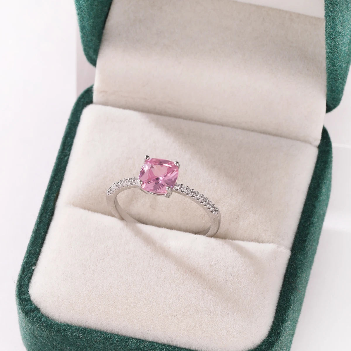 Pink Zircon Bow Heart Rings For Women Gold Plated 18K Plated Adjustable Heart Ring 2026 Trend Wedding Aesthetic Jewelry Gift
