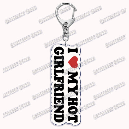 Custom I Love You My Fictional Boyfriend Awesome Girlfriend Keychain Emo Boys Hot Wife Mom Dad Key Ring Keychains Bf Gf Gifts