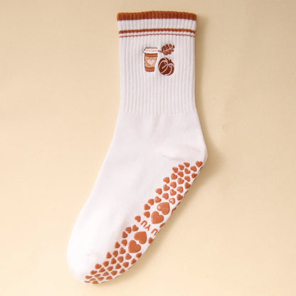 1pairs of women's Pilates socks, soft and comfortable, high elasticity and non restrictive, suitable for all seasons
