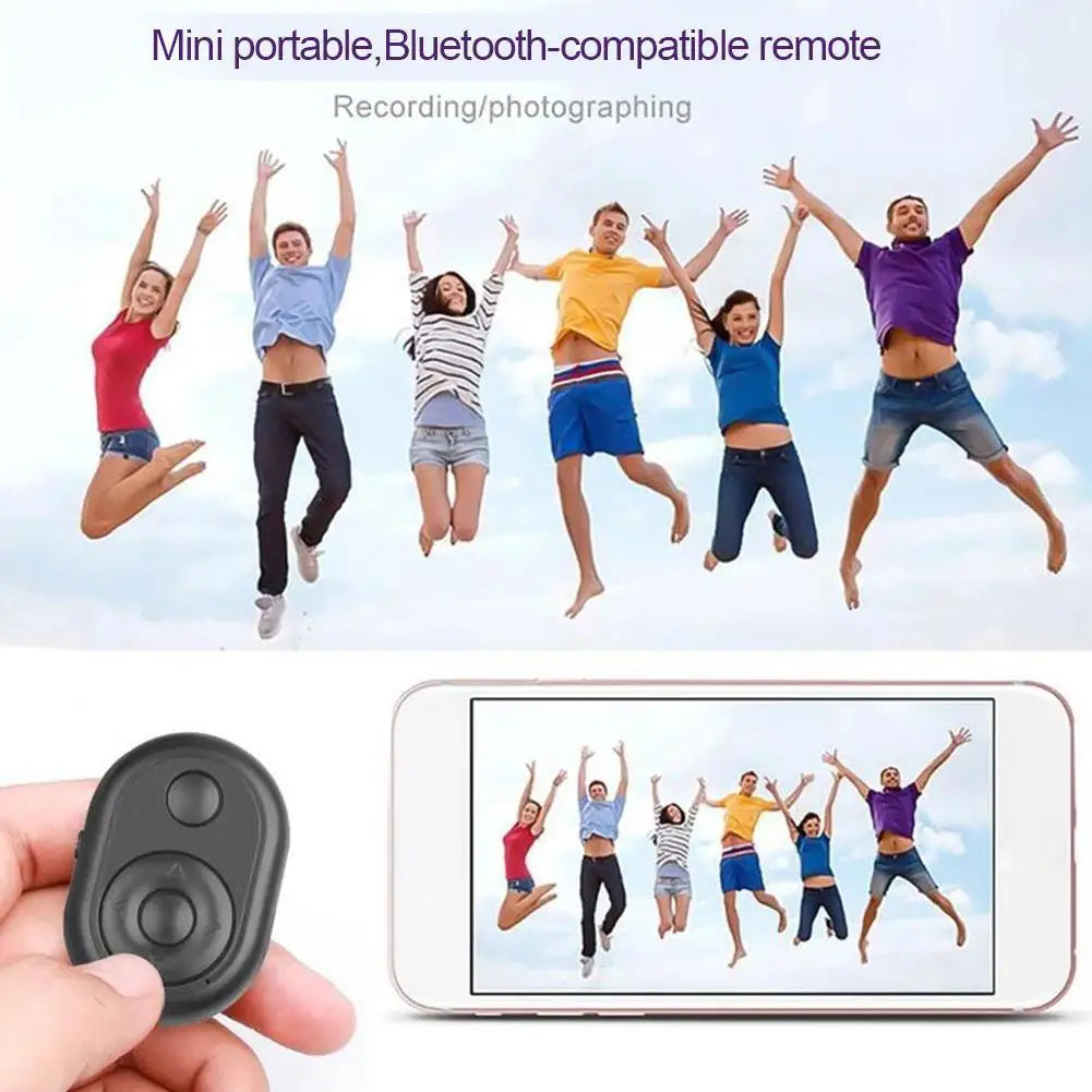Mini Wireless Bluetooth-compatible Remote Shutter Controller Button Self-timer Camera Stick Shutter Phone Page Turning Release